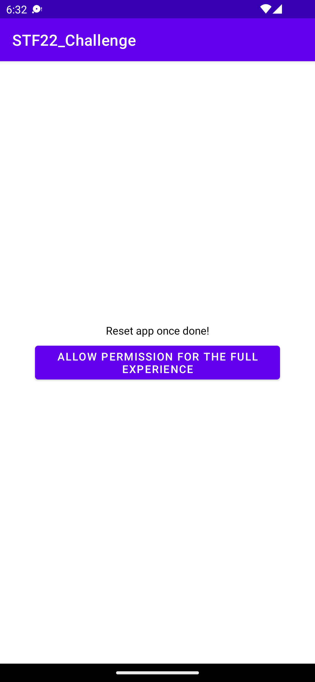 app screen